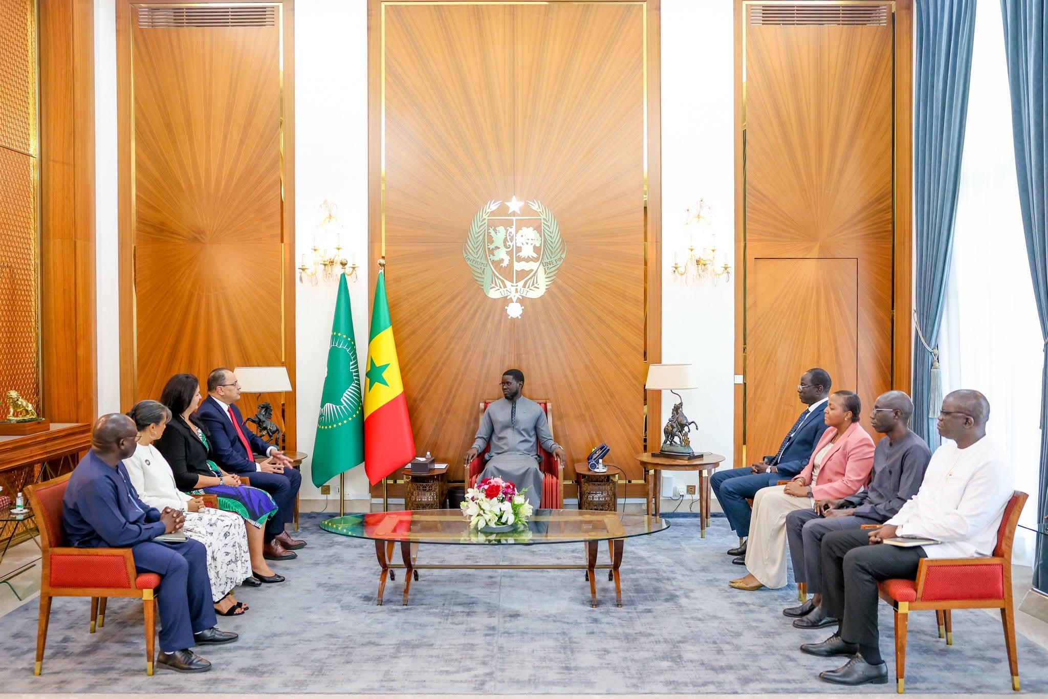 Le président Diomaye Faye et la délégation de l'AUF
